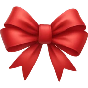 Red bow sticker