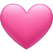 Pink heart sticker