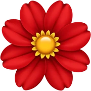 Love flower sticker