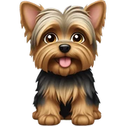 Yorky puppy sticker