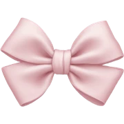 Baby pink bow sticker