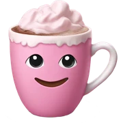pink hot chocolate  sticker