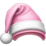 light pink santa hat sticker