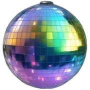 Peace Mirror Disco ball sticker