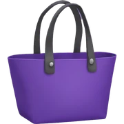 purple tote bag sticker