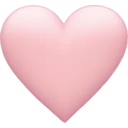 Pastel pink heart  sticker