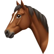 Brown horse sticker