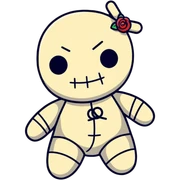 voodoo doll sticker