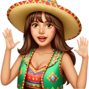 Fiestero with Sombrero sticker