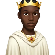 Wearing a crown sticker