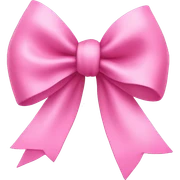 pink bow sticker