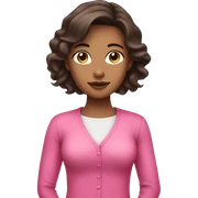 brunette girl with pink clothes sticker