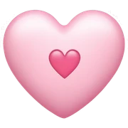 Light pink heart sticker