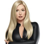 blonde beauty in bodysuit sticker