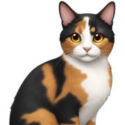 Calico cat sticker