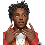 dark-skinned male with jewelry sticker