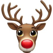 Red Nosed Reindeer sticker