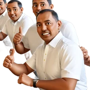 boys in collared shirts indoors sticker