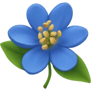 Flor azul sticker
