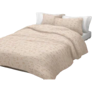 bedding with bed sticker
