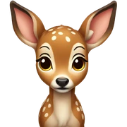 Cute fawn sticker