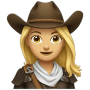 Cowgirl Ninja sticker