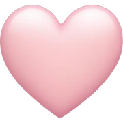 light pink heart sticker