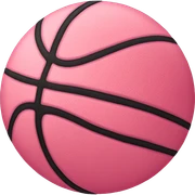 Pink basketball  sticker