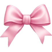light pink ribbon bow sticker