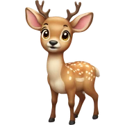 Cute deer sticker