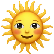 Sun with face sticker