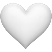 white heart sticker