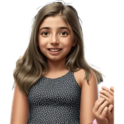 girl in polka dot dress sticker