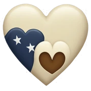 Navy heart sticker