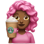 Pink Starbucks sticker