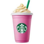 Pink Starbucks drink sticker