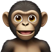 Monkey having fun sticker