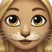 gato  con maquillaje  sticker