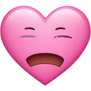 Pink heart sticker
