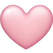 light pink heart sticker
