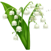 Lily of the valley flowers sticker