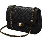 black Chanel purse sticker