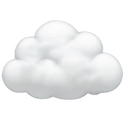 white Cloud sticker