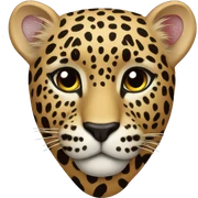 leopard heart  sticker