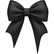 Black bow  sticker