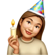 Add birthday hat sticker