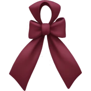 maroon bow sticker
