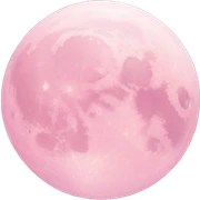 Light pink pink moon sticker