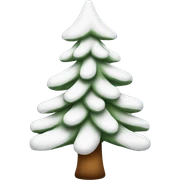  actual white fir christmas tree isolated.  sticker