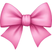 Pink bow  sticker
